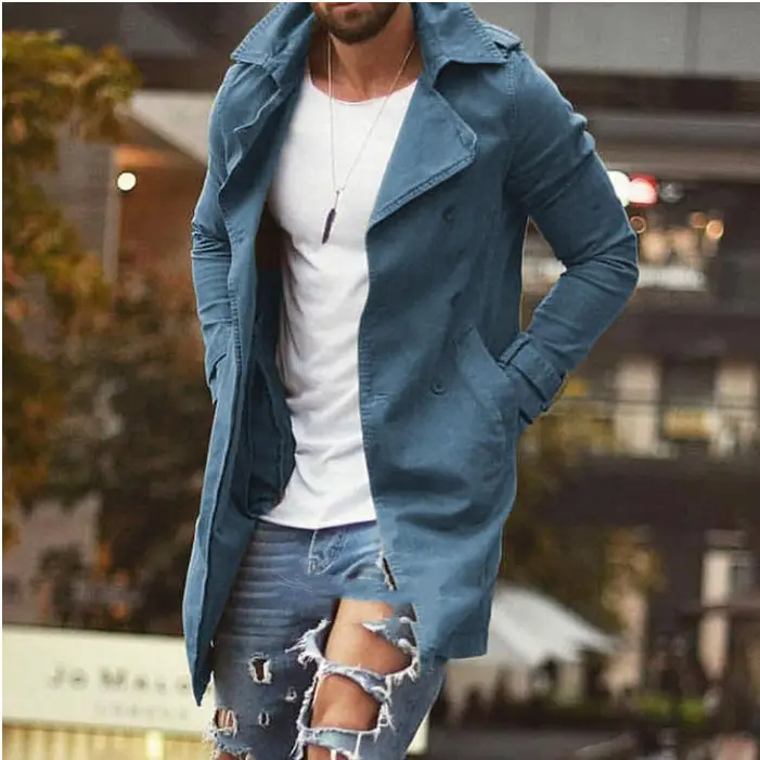 2025 Men's Mid-Length Slim Fit Windbreaker Coat — feature 16