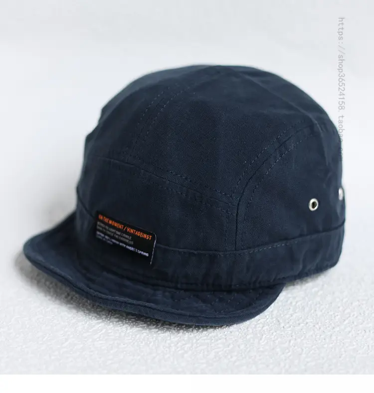 Japanese Style Retro Hat Men's Reverse Rim Short Rim Cap — feature 1