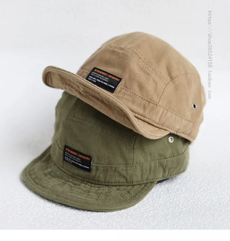 Japanese Style Retro Hat Men's Reverse Rim Short Rim Cap — feature 8