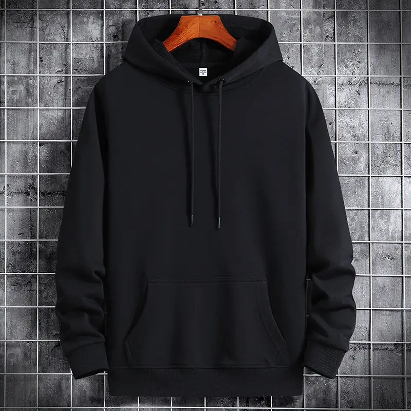 Men's Pink Hooded Sweatshirt with Front Pocket - Image 4