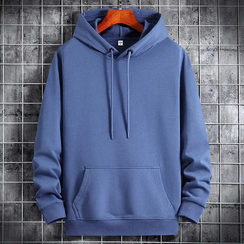 Men's Pink Hooded Sweatshirt with Front Pocket - Image 8