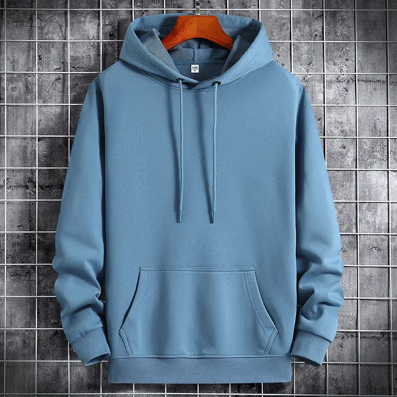 Men's Pink Hooded Sweatshirt with Front Pocket - Image 6
