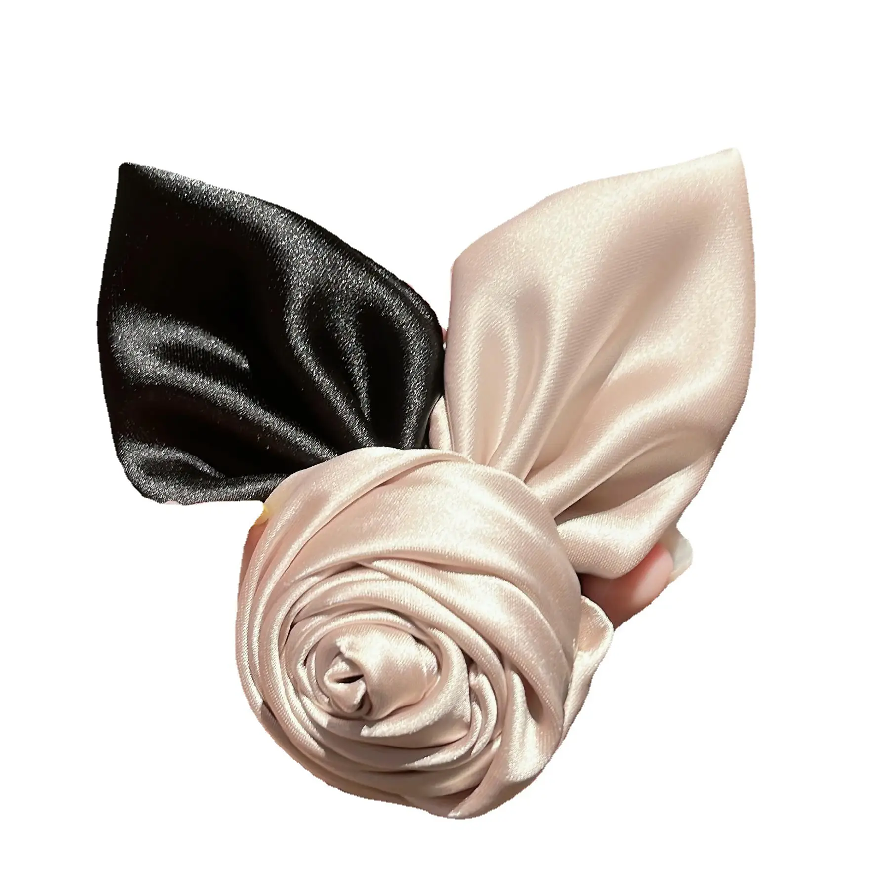 Elegant 3D Rose Hairpin with Spring Clip - Image 5