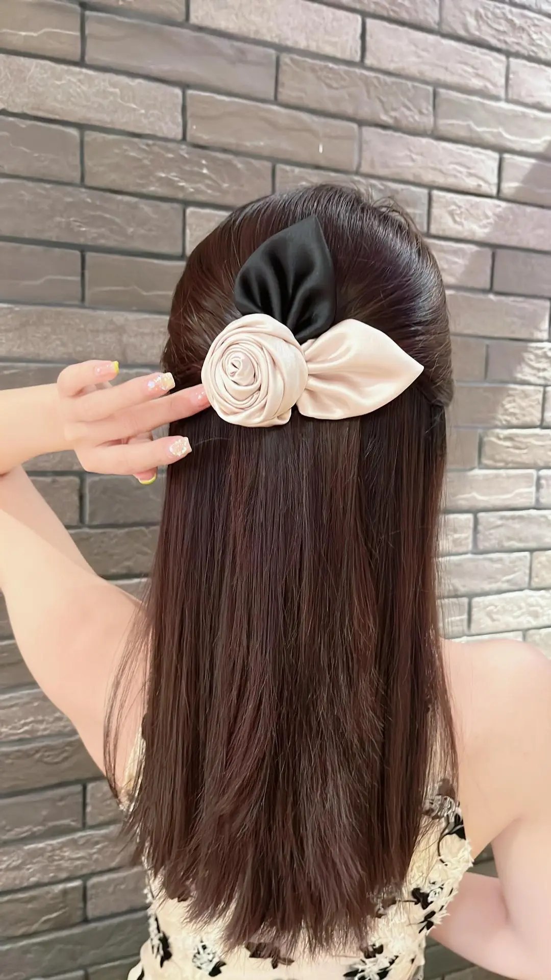 Elegant 3D Rose Hairpin with Spring Clip — feature 9
