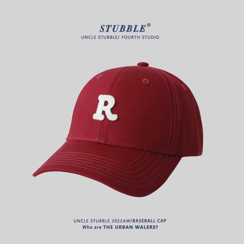 Pink Letter R Baseball Cap Women Men - Image 10