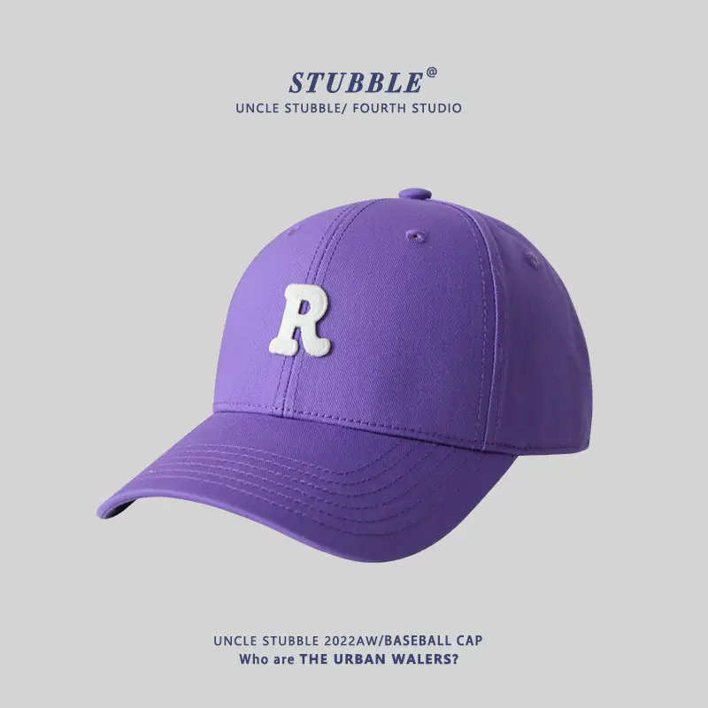 Pink Letter R Baseball Cap Women Men - Image 7