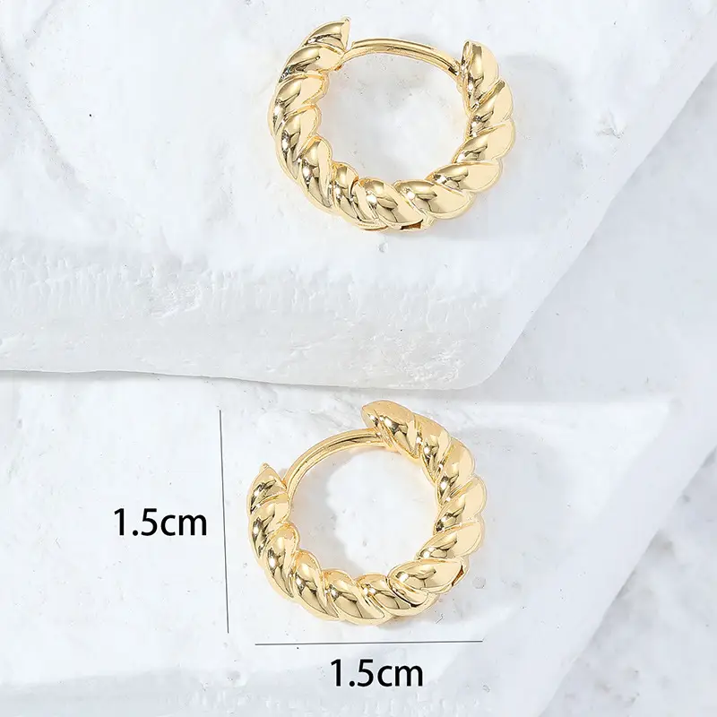 Silver Twist Earrings for Women Wholesale - Image 7