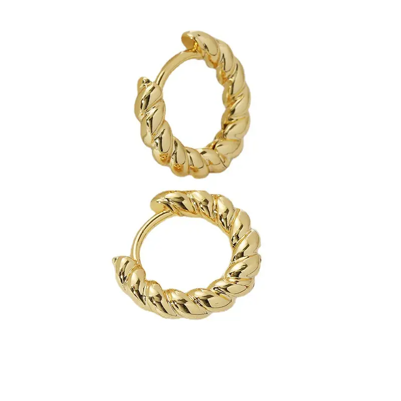 Silver Twist Earrings for Women Wholesale - Image 8