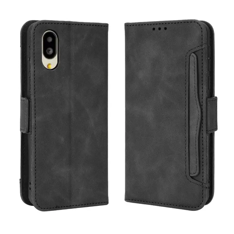 Red Leather Flip Phone Case with Multi-Card Slot - Image 10
