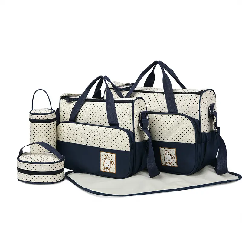 Purple Parent-Child Travel Bag Set with Crossbody & Shoulder Options