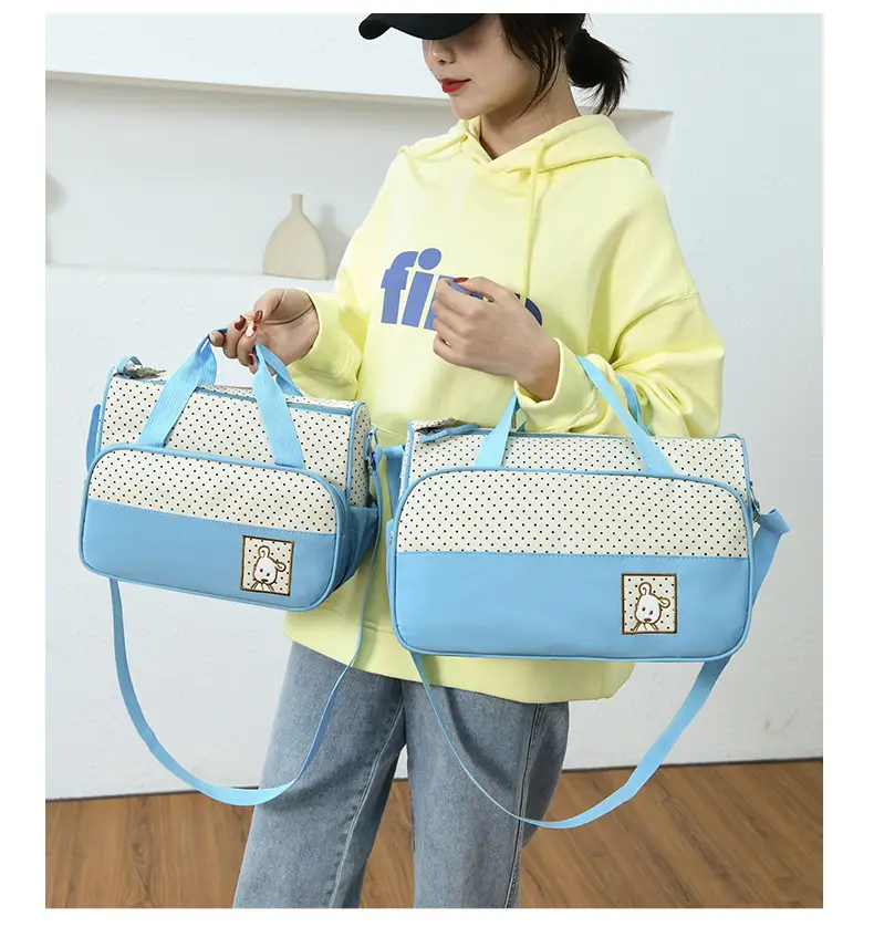 Purple Parent-Child Travel Bag Set with Crossbody & Shoulder Options — feature 20