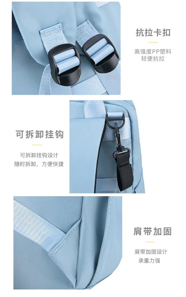 Purple Parent-Child Travel Bag Set with Crossbody & Shoulder Options — feature 26
