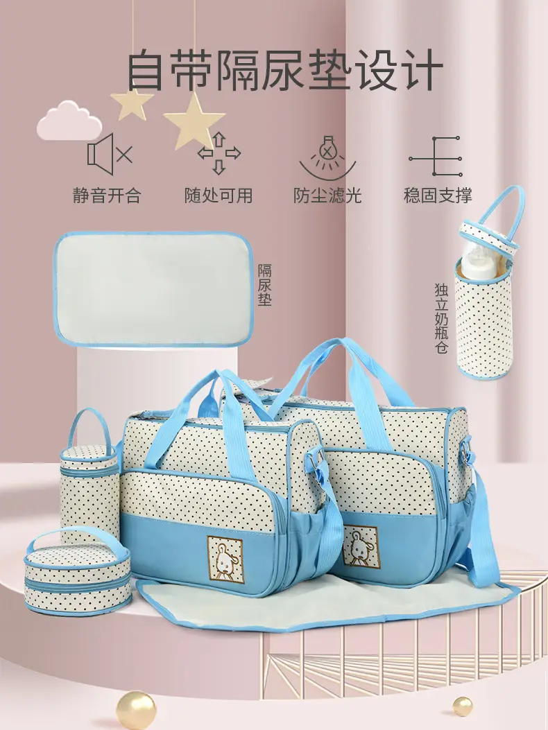Purple Parent-Child Travel Bag Set with Crossbody & Shoulder Options — feature 8