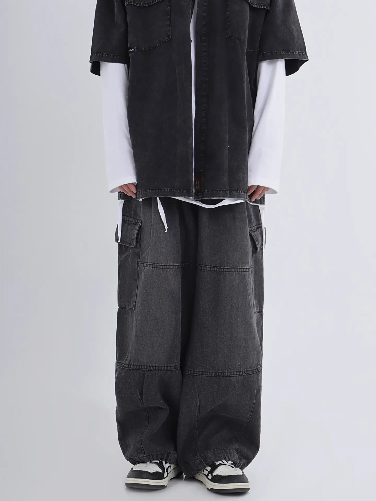 2022 Hip Hop Couple Loose Wide Leg Jeans Men Women — feature 16