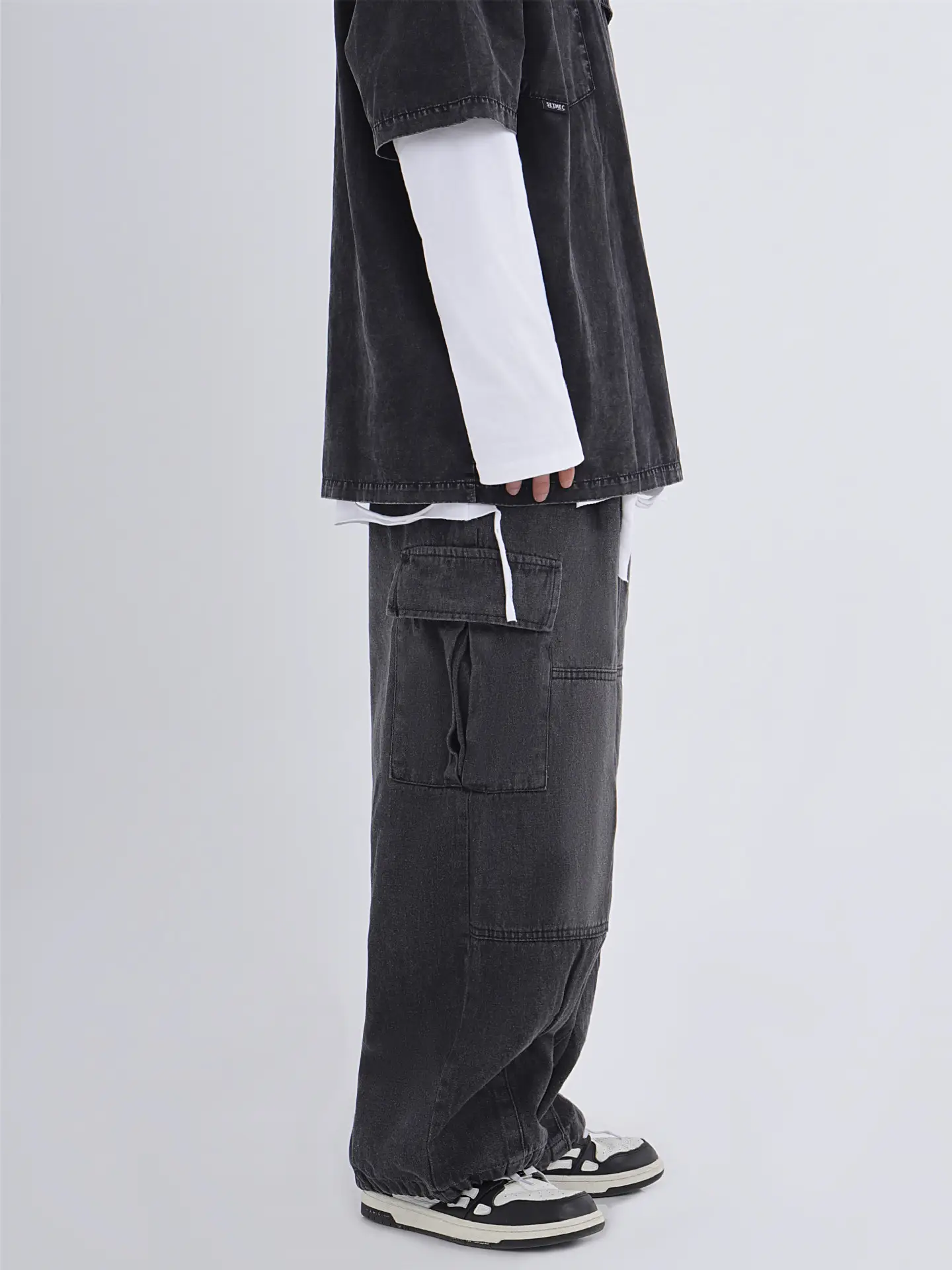 2022 Hip Hop Couple Loose Wide Leg Jeans Men Women — feature 18