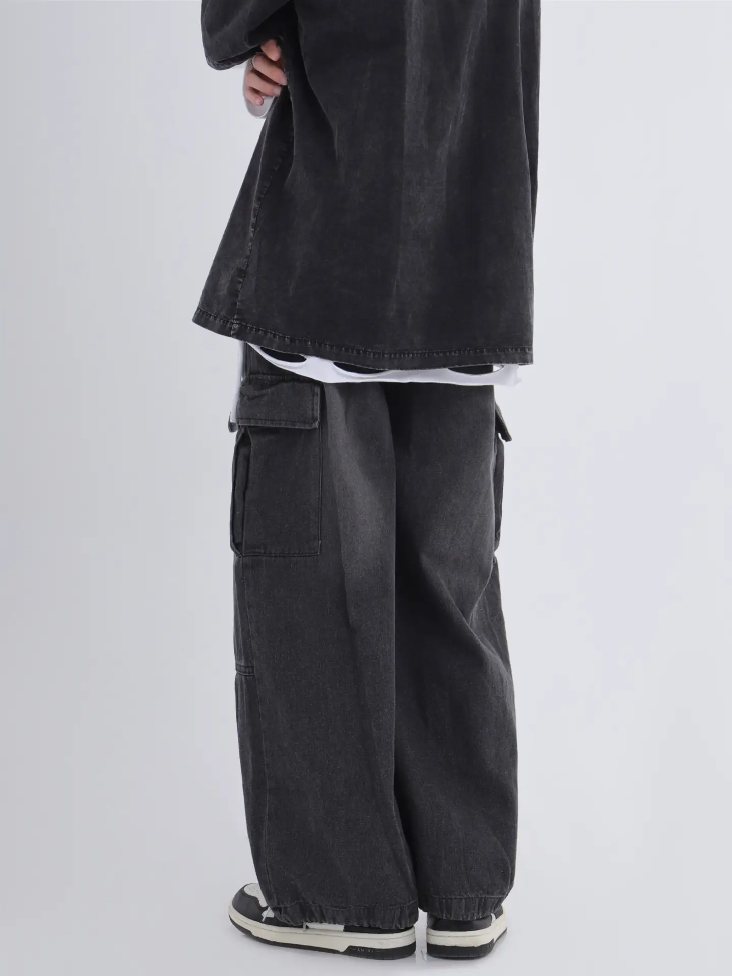 2022 Hip Hop Couple Loose Wide Leg Jeans Men Women — feature 19