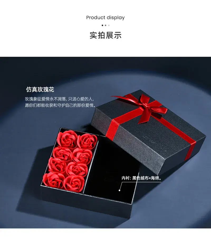 Roses in Elegant Gift Box Set — feature 25