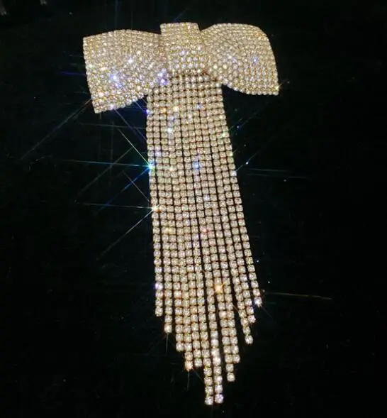 Women's Flash Diamond Hairpin with Long Tassels - Image 3
