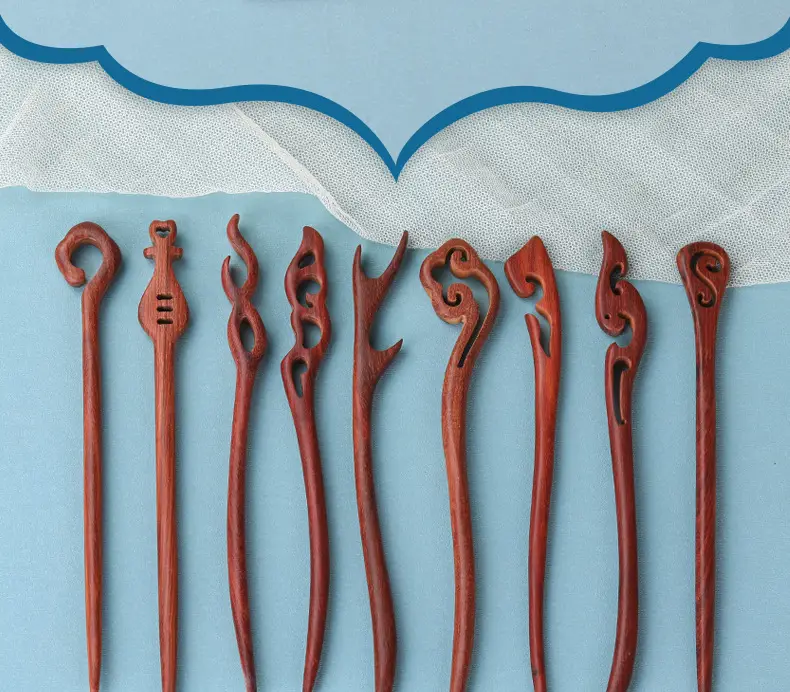 Red Sandalwood Hairpin for Daily Use — feature 4