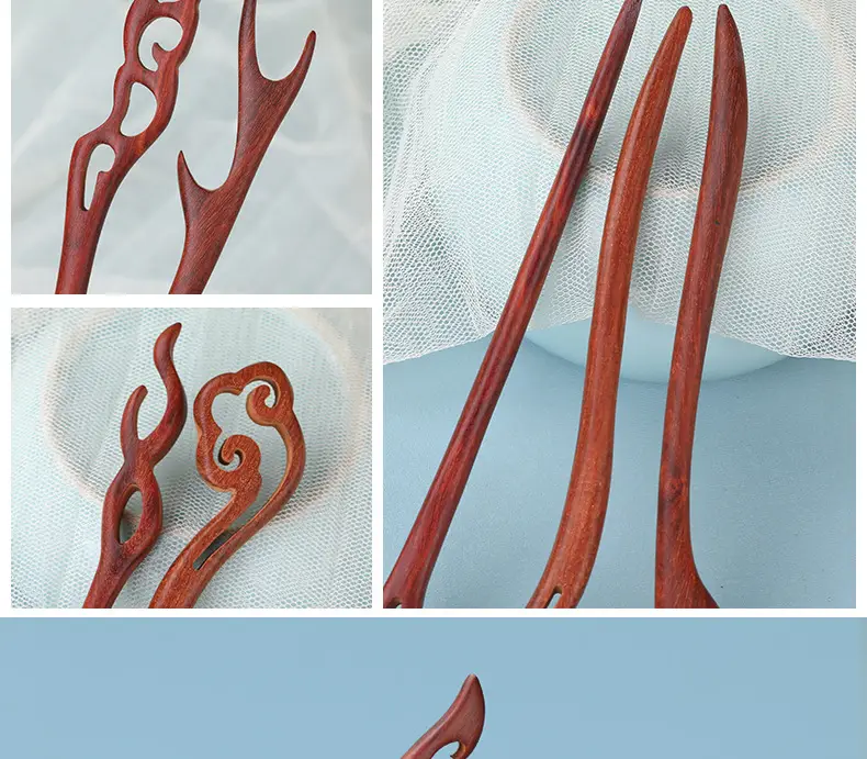 Red Sandalwood Hairpin for Daily Use — feature 7