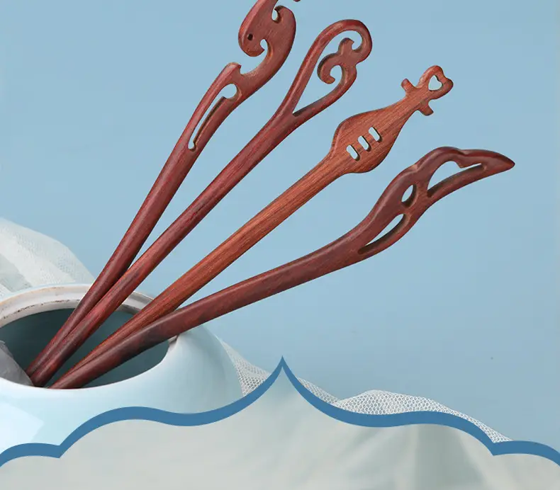 Red Sandalwood Hairpin for Daily Use — feature 8