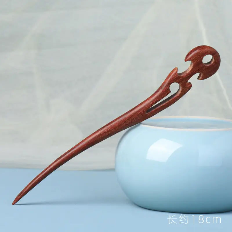 Red Sandalwood Hairpin for Daily Use - Image 21