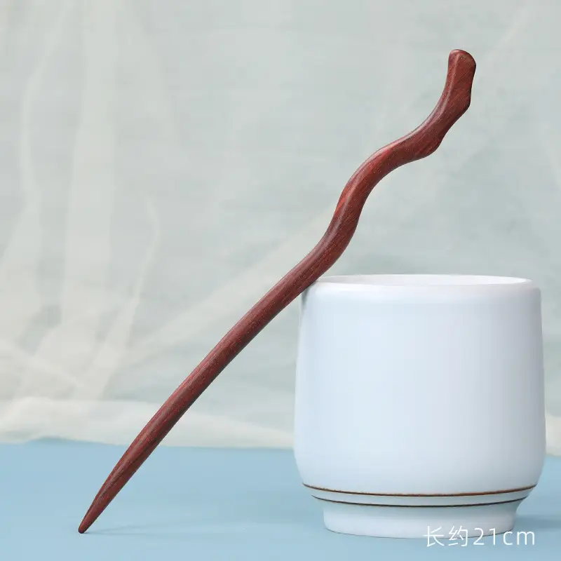 Red Sandalwood Hairpin for Daily Use - Image 24