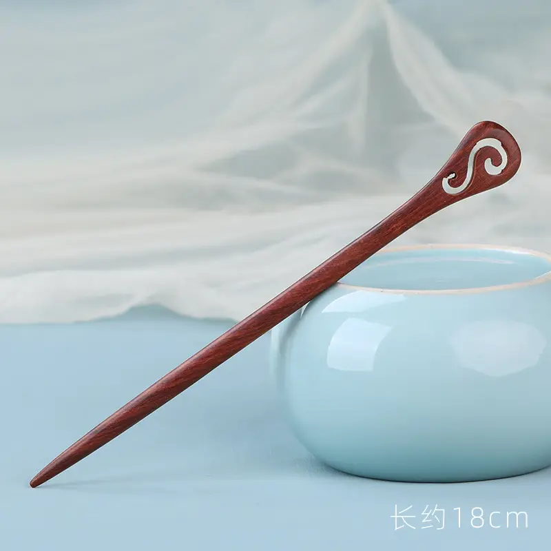 Red Sandalwood Hairpin for Daily Use - Image 7