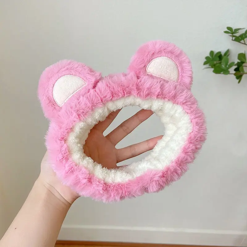 22 Strawberry Cat Ear Headband Women's Autumn Winter Wash - Image 5