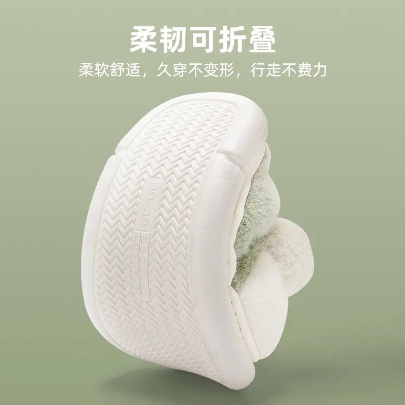 Winter Fleece Lined Cotton Slippers for Men - Image 8