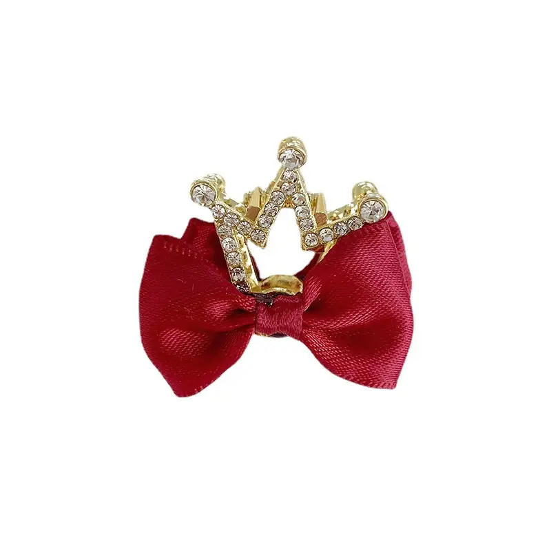 Red Bow Hairpin for Girls with Glitter Clip - Image 13