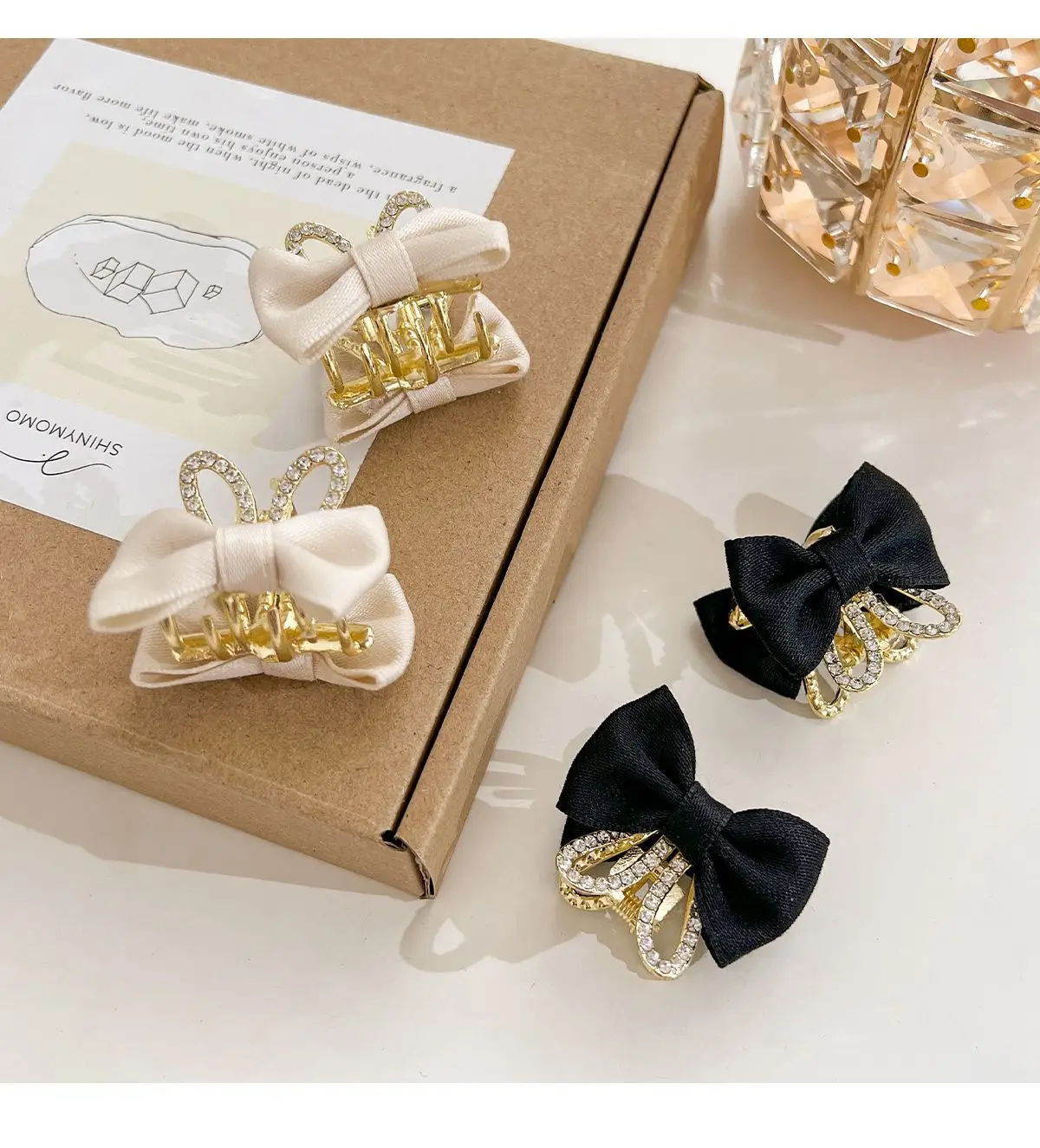 Red Bow Hairpin for Girls with Glitter Clip — feature 9