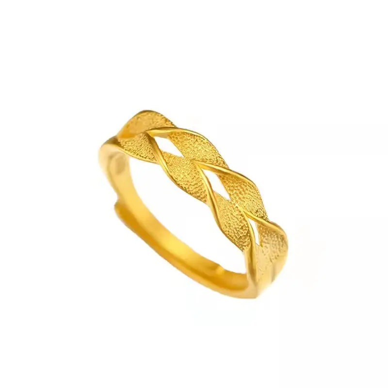 Vietnam Gold Wheat Design Ring for Women - Image 6