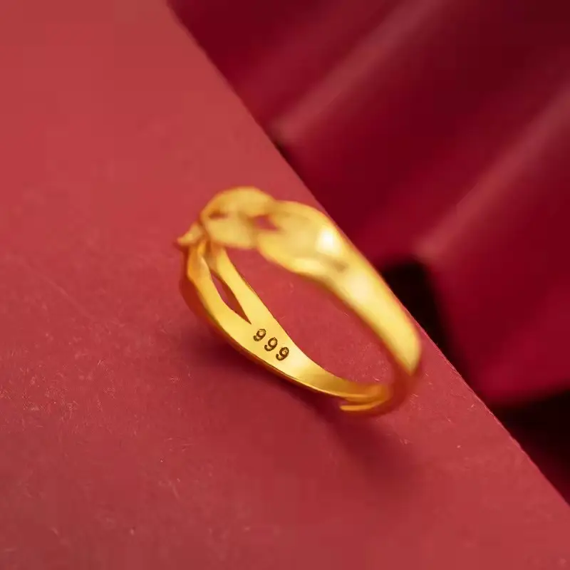 Vietnam Gold Wheat Design Ring for Women — feature 3