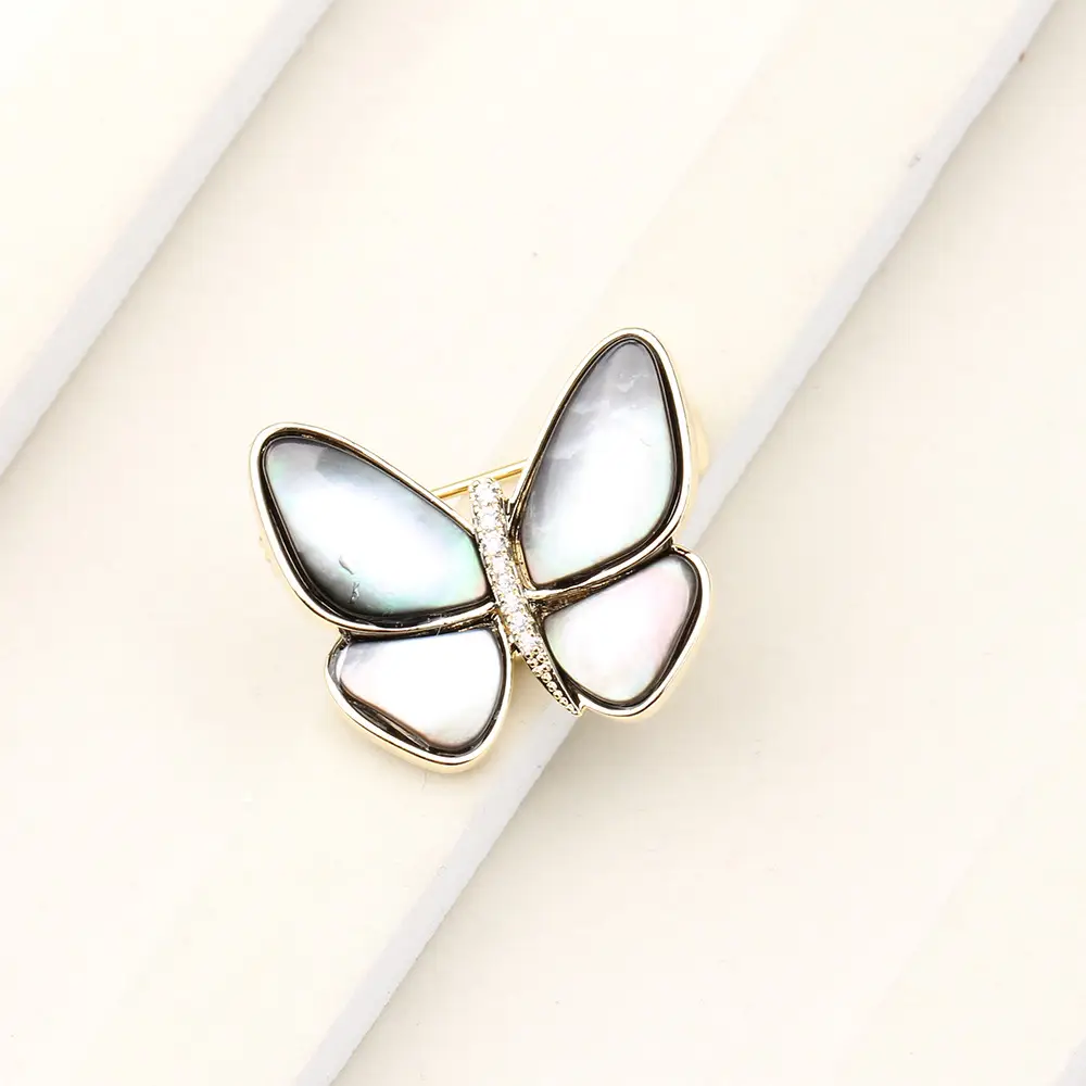 Classic Butterfly Pin Set Three Color Women's Gift - Image 2