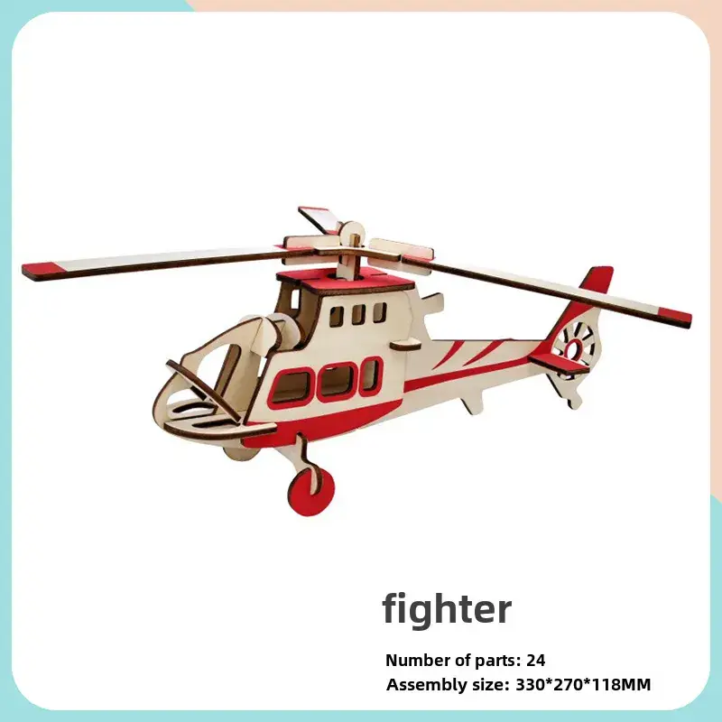 AS98-30 Wooden Aircraft Puzzle for Kids - Image 12