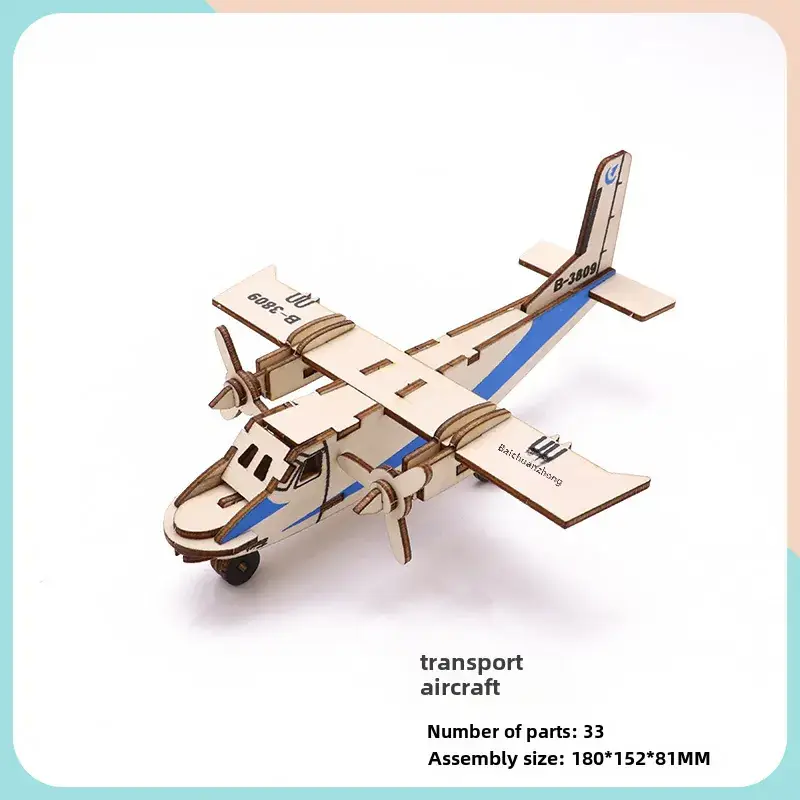 AS98-30 Wooden Aircraft Puzzle for Kids - Image 14