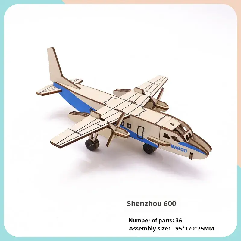 AS98-30 Wooden Aircraft Puzzle for Kids - Image 15