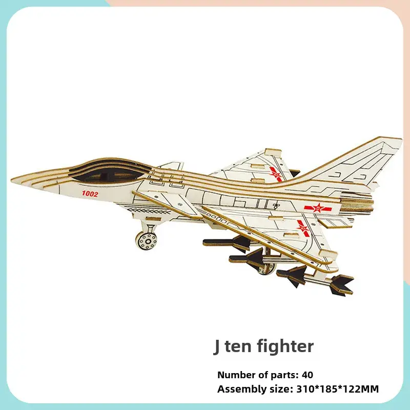 AS98-30 Wooden Aircraft Puzzle for Kids - Image 16