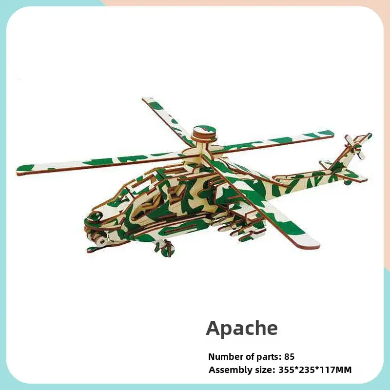 AS98-30 Wooden Aircraft Puzzle for Kids - Image 17