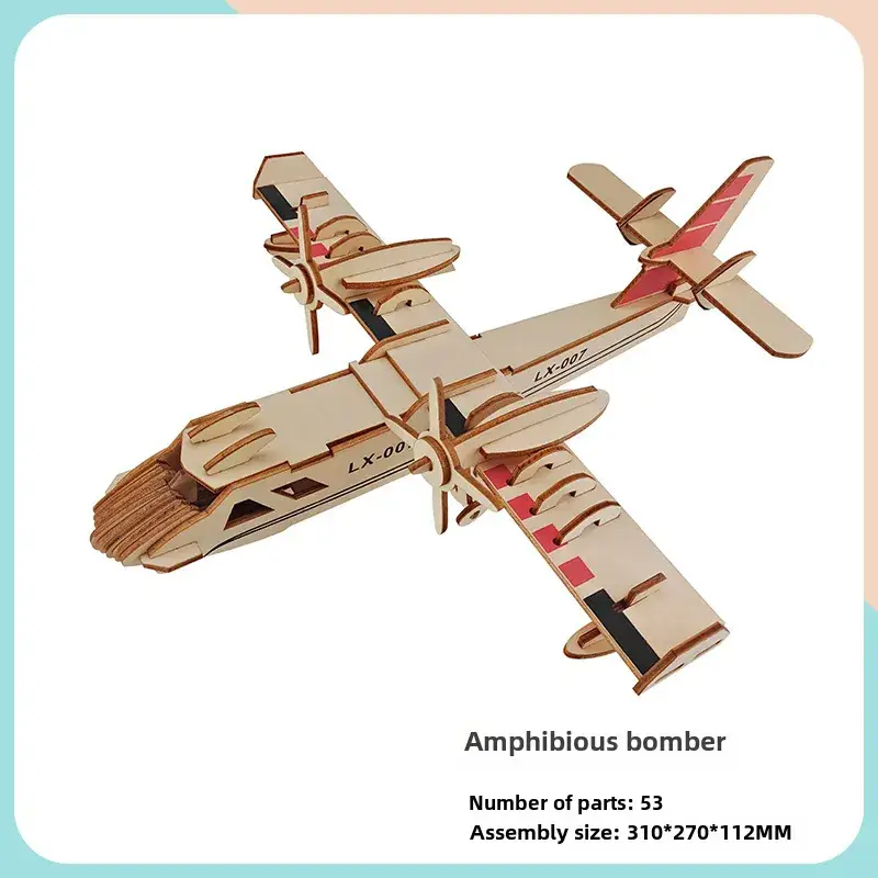AS98-30 Wooden Aircraft Puzzle for Kids - Image 21