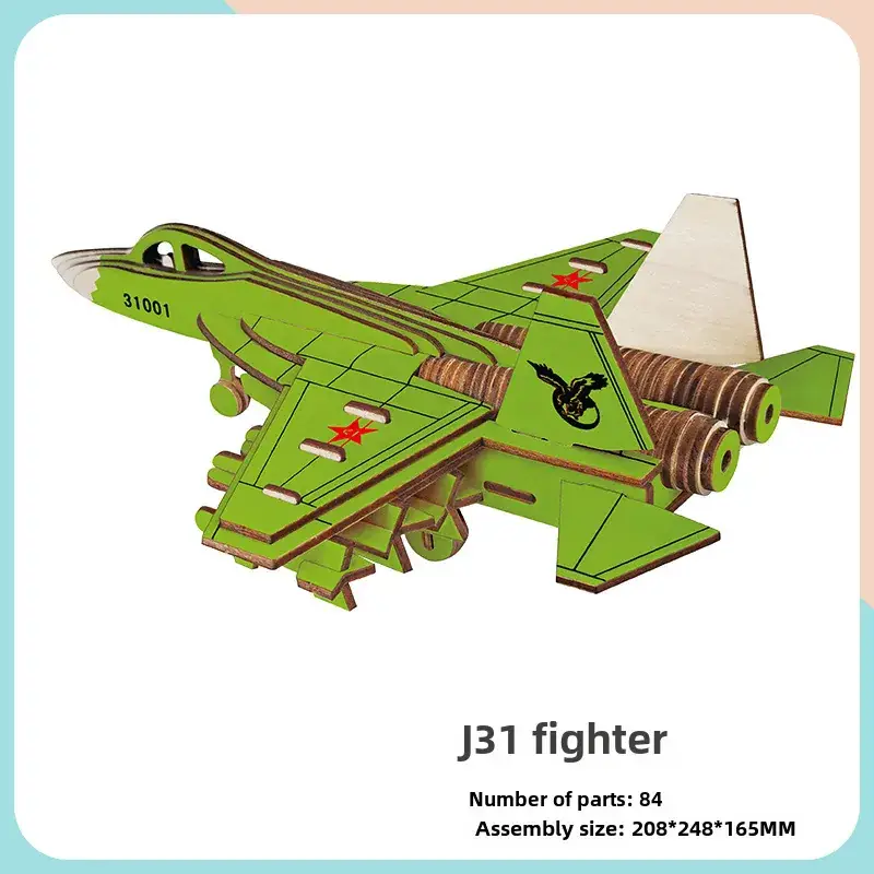 AS98-30 Wooden Aircraft Puzzle for Kids - Image 26