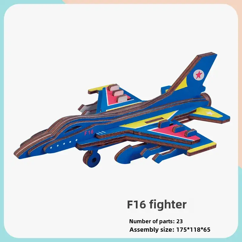 AS98-30 Wooden Aircraft Puzzle for Kids - Image 6