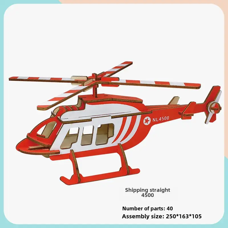 AS98-30 Wooden Aircraft Puzzle for Kids - Image 7