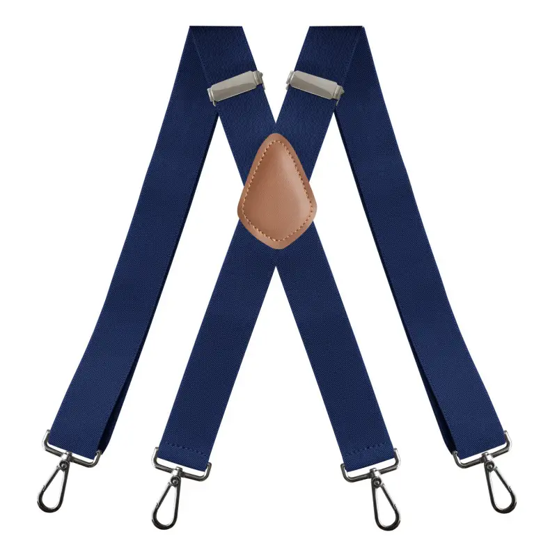 Men's Blue X-Clip Hook Strap with Leather Pad - Image 4