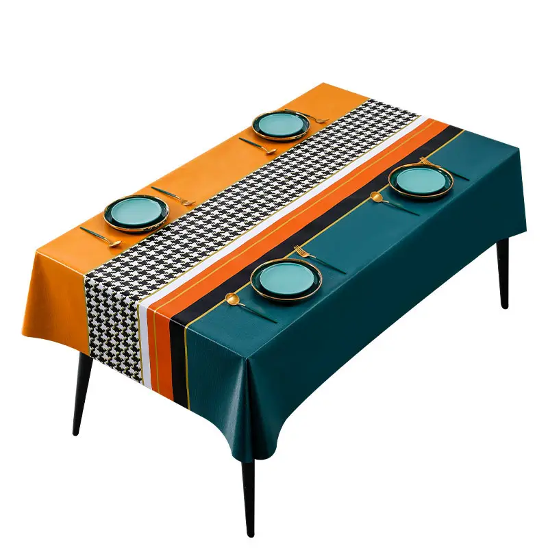 Waterproof Oil-Proof No-Wash Houndstooth Tablecloth - Image 16