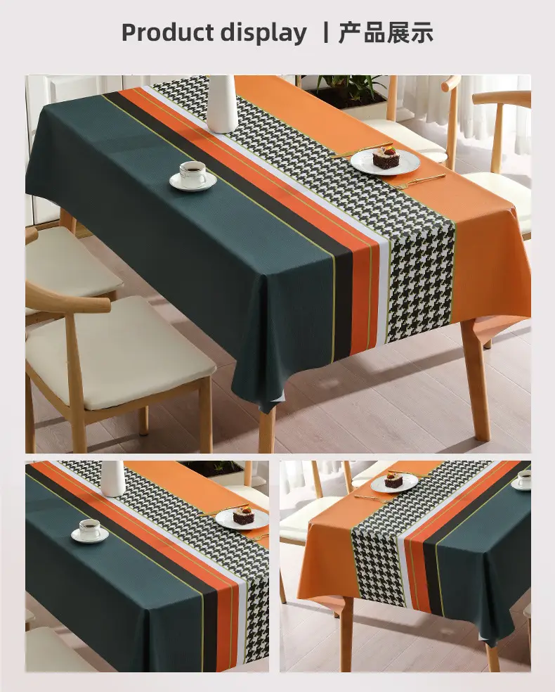 Waterproof Oil-Proof No-Wash Houndstooth Tablecloth — feature 15