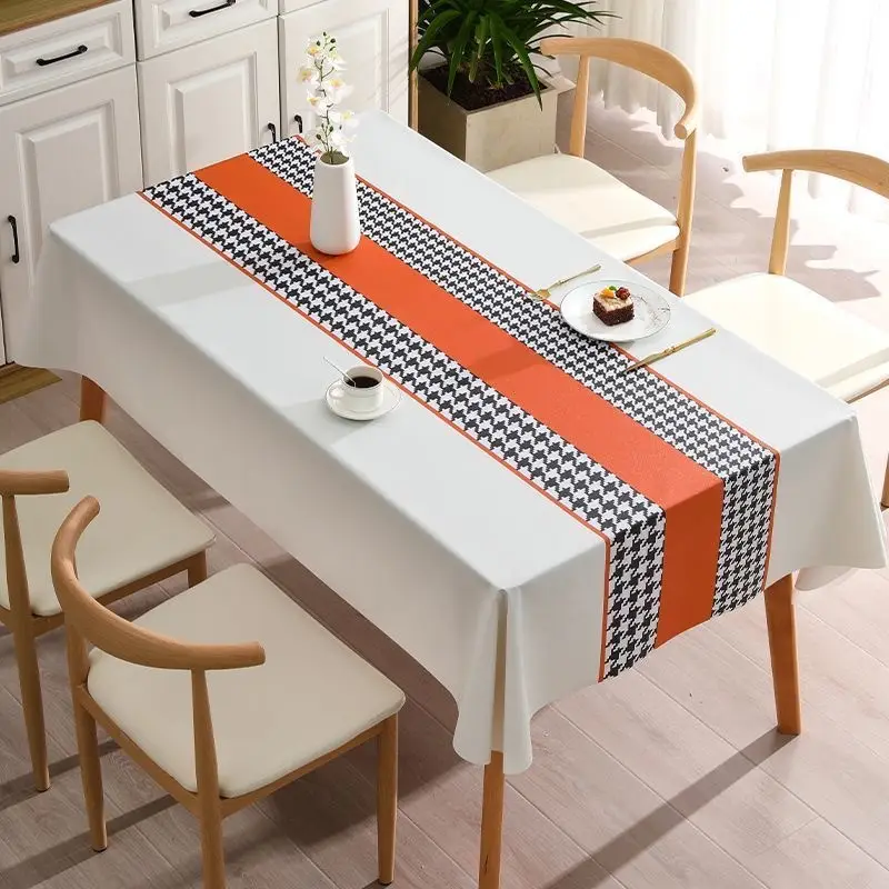 Waterproof Oil-Proof No-Wash Houndstooth Tablecloth — feature 24