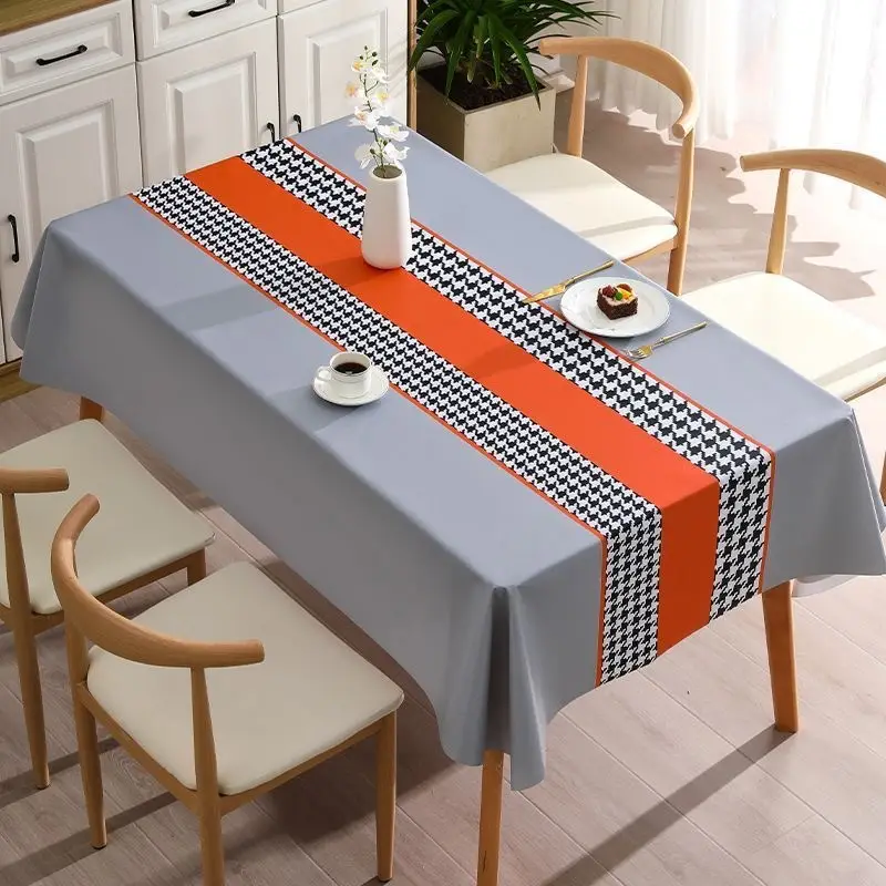 Waterproof Oil-Proof No-Wash Houndstooth Tablecloth - Image 10