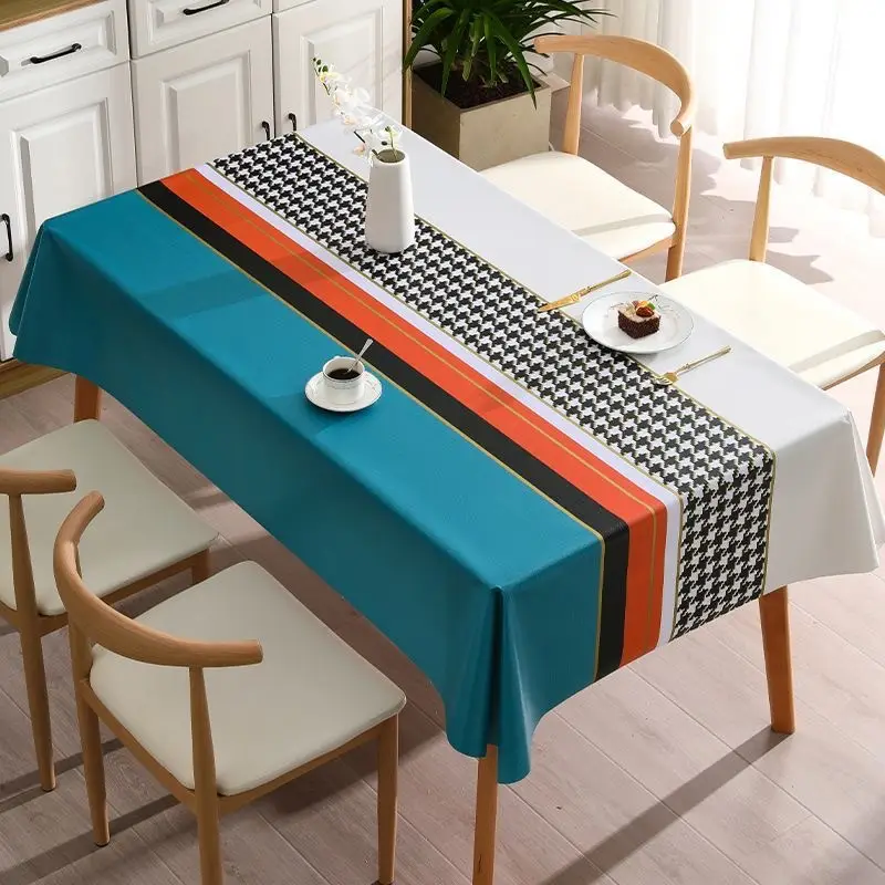 Waterproof Oil-Proof No-Wash Houndstooth Tablecloth - Image 6